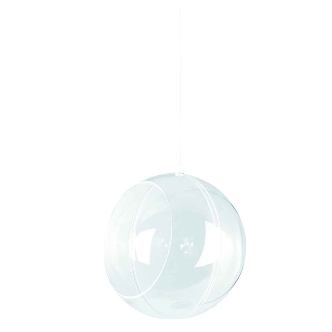 Plastic bol met gat 2-delig 12 cm