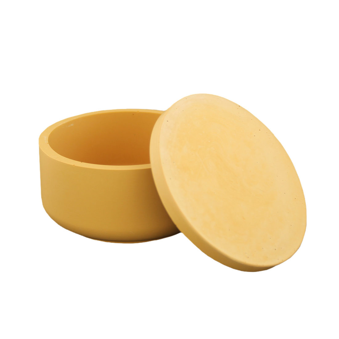 Siliconen mal potje met deksel 10,8 x 5,3 cm Siliconen mal potje met deksel 10,8 x 5,3 cm