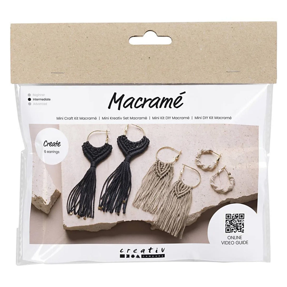 Hobbyset mini Macramé oorbellen