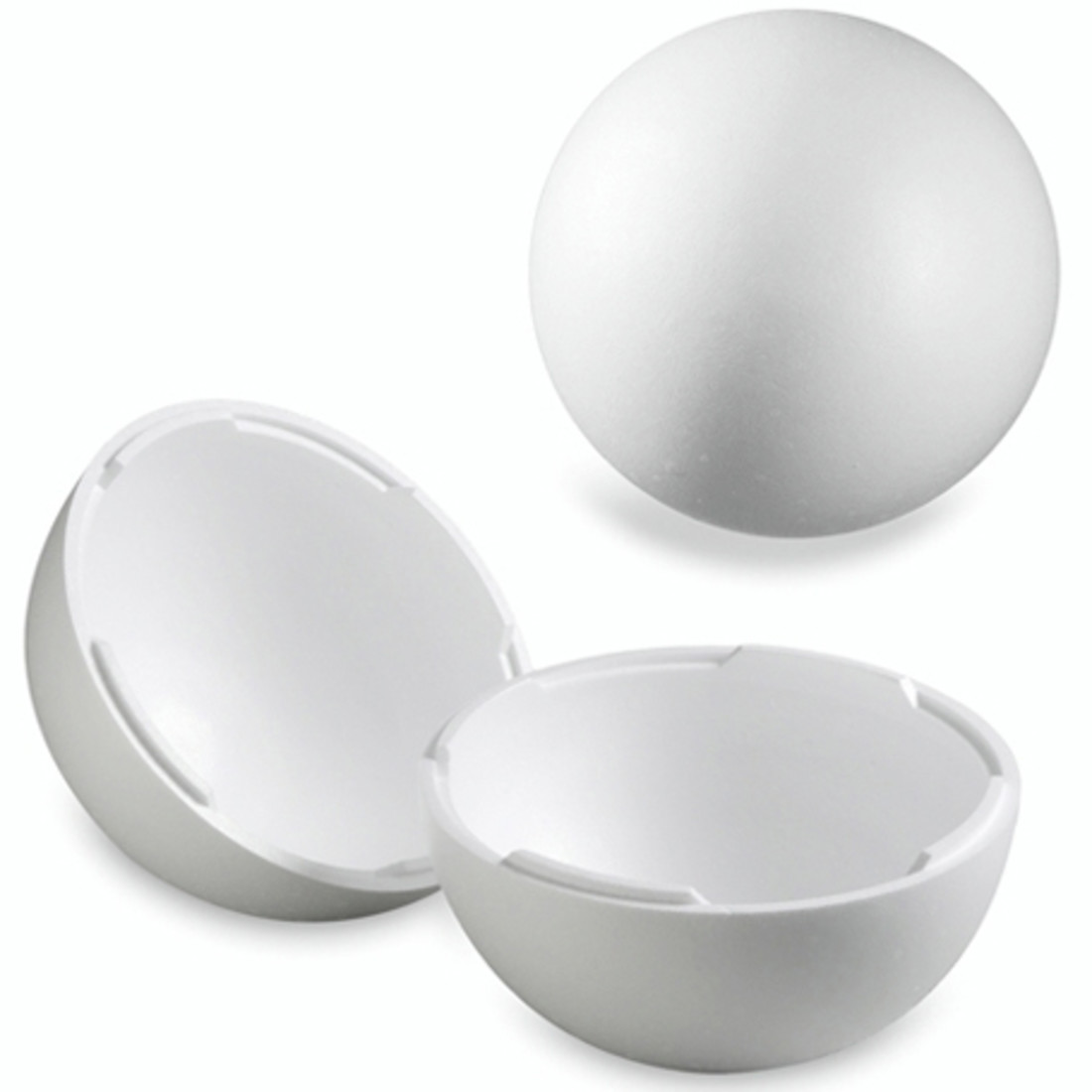 Polystyreen bol 15 cm 2-delig