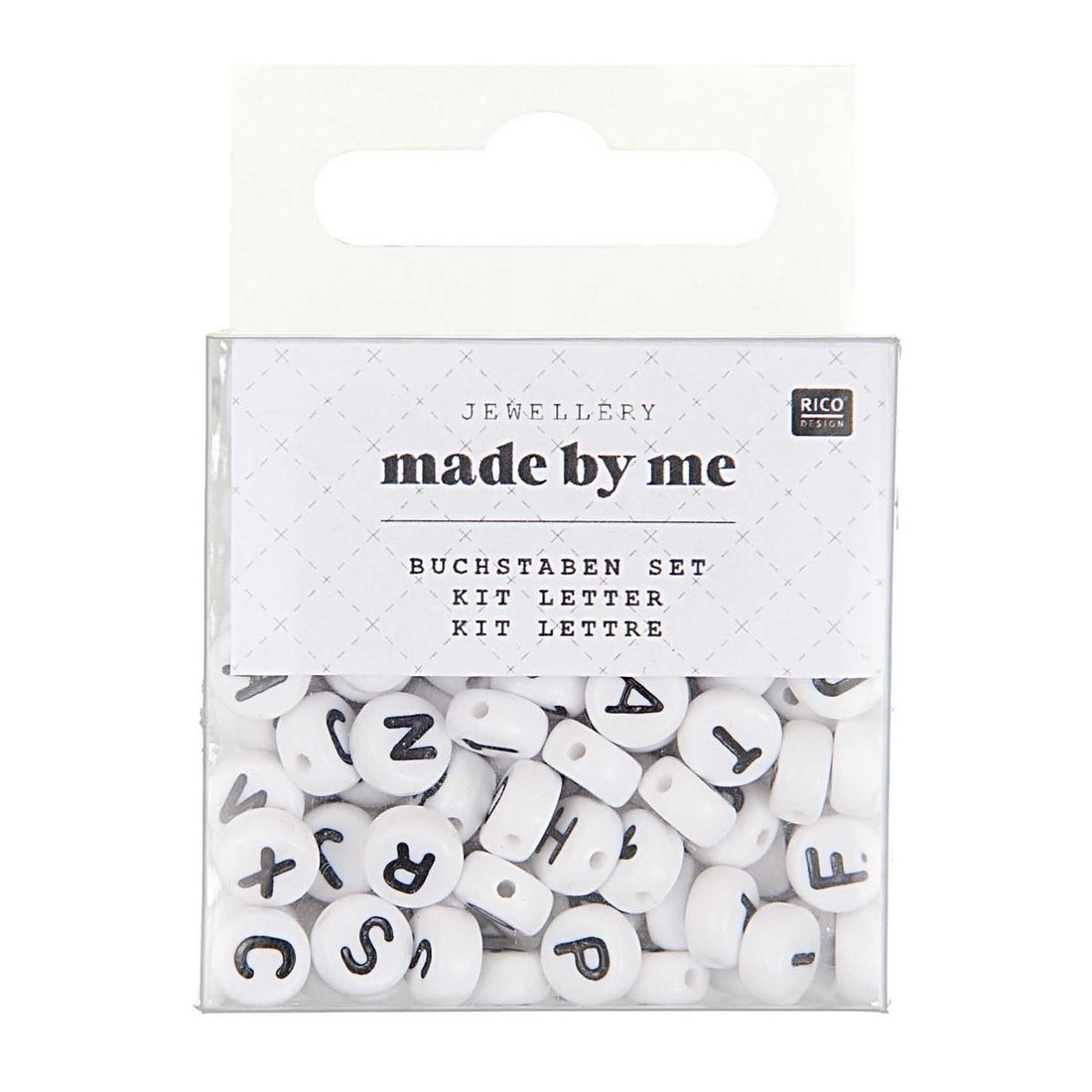 Letterkralen 7 x 4 mm 165 stuks wit Letterkralen 7 x 4 mm 165 stuks wit