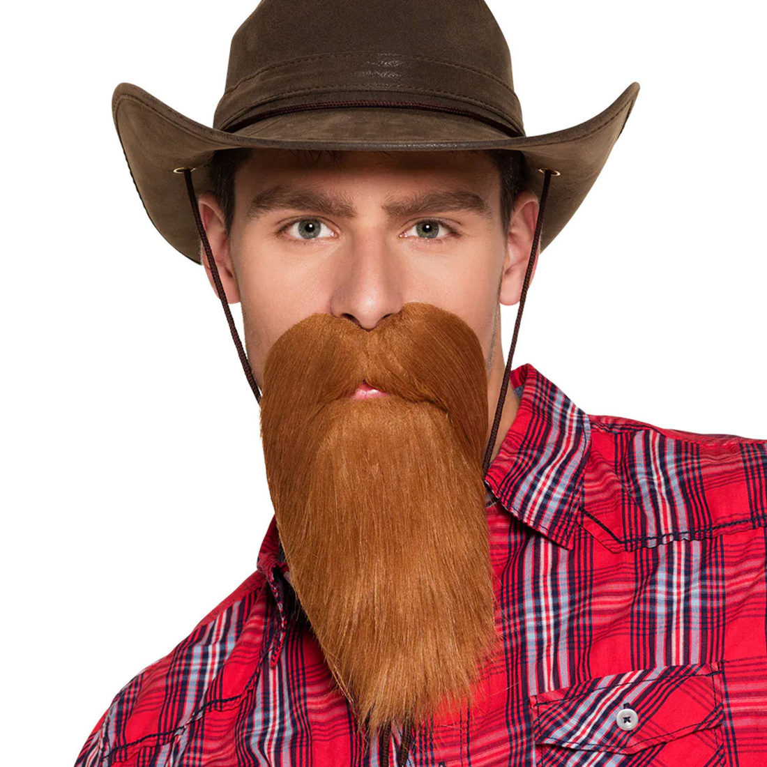 Opkleefbare baard ros