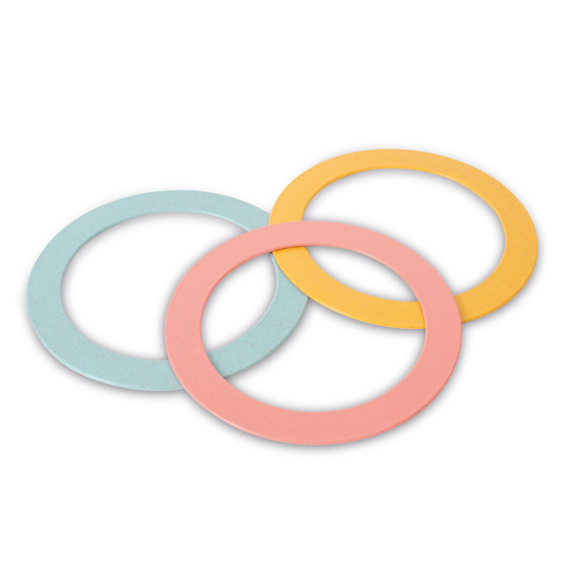 Set van 3 jongleerringen 24 cm in bioplastic