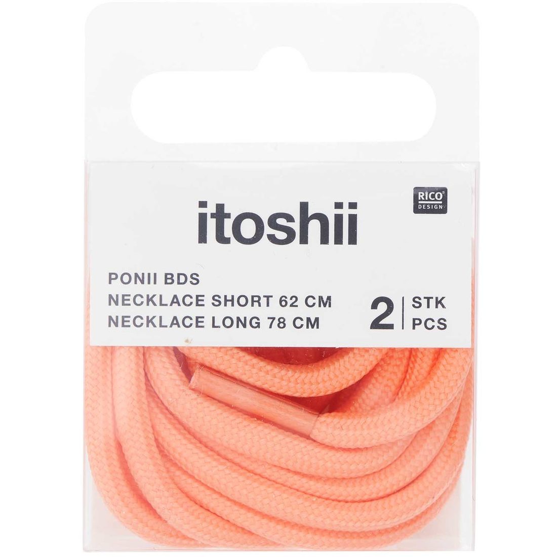 Ponii Beads Halsketting veter 62 cm + 78 cm (2 stuks)