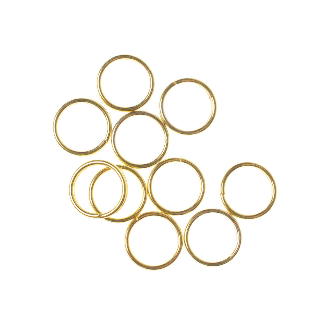 Splitring 9 mm 10 stuks goud Splitring 9 mm 10 stuks goud