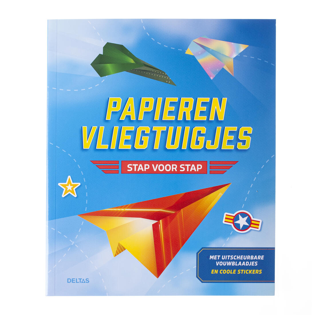 Papieren vliegtuigjes - stap voor stap