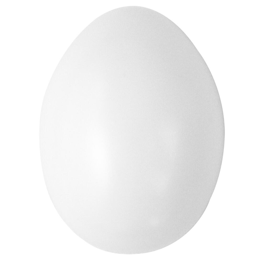 Plastic ei 6 cm wit