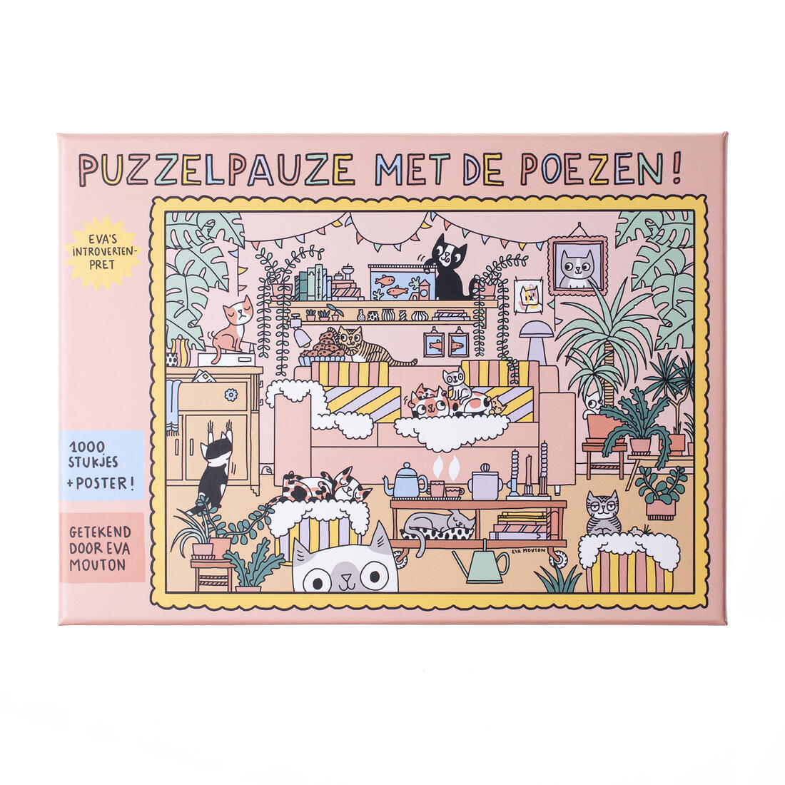 Puzzelpauze met poezen 1000 stukjes