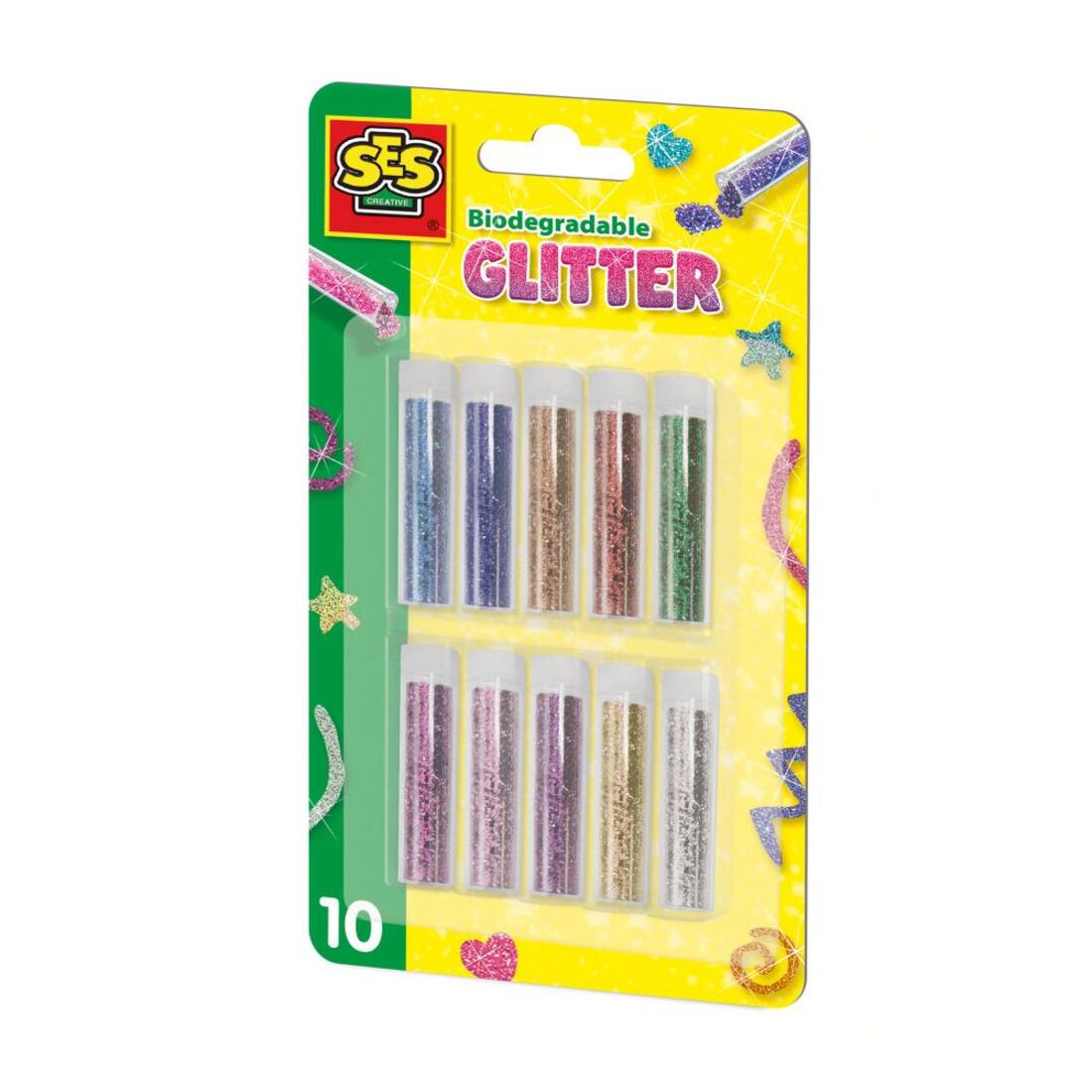 Ses Glitter bioafbreekbaar 10 kleuren +3