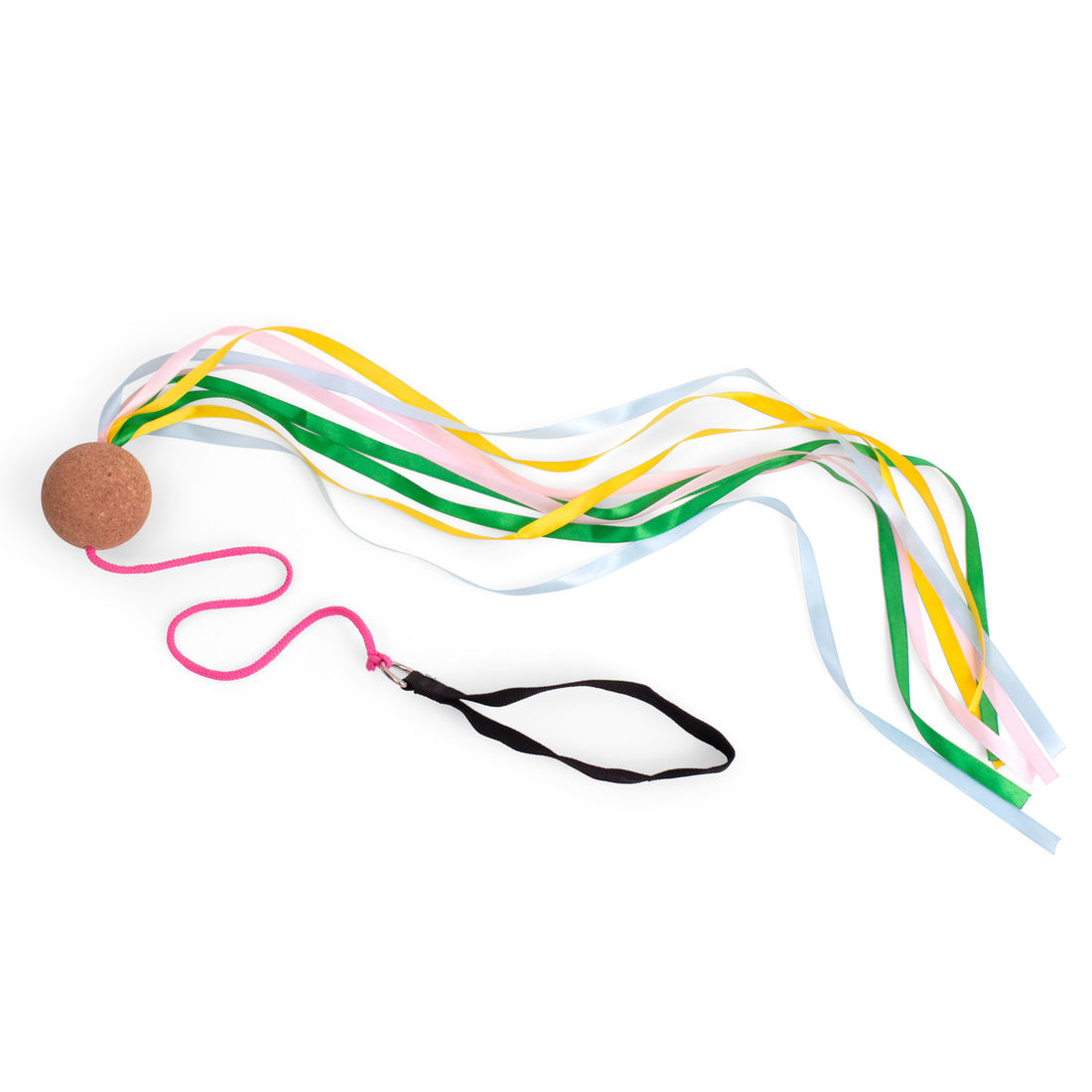 Poi slinger in hout en kurk