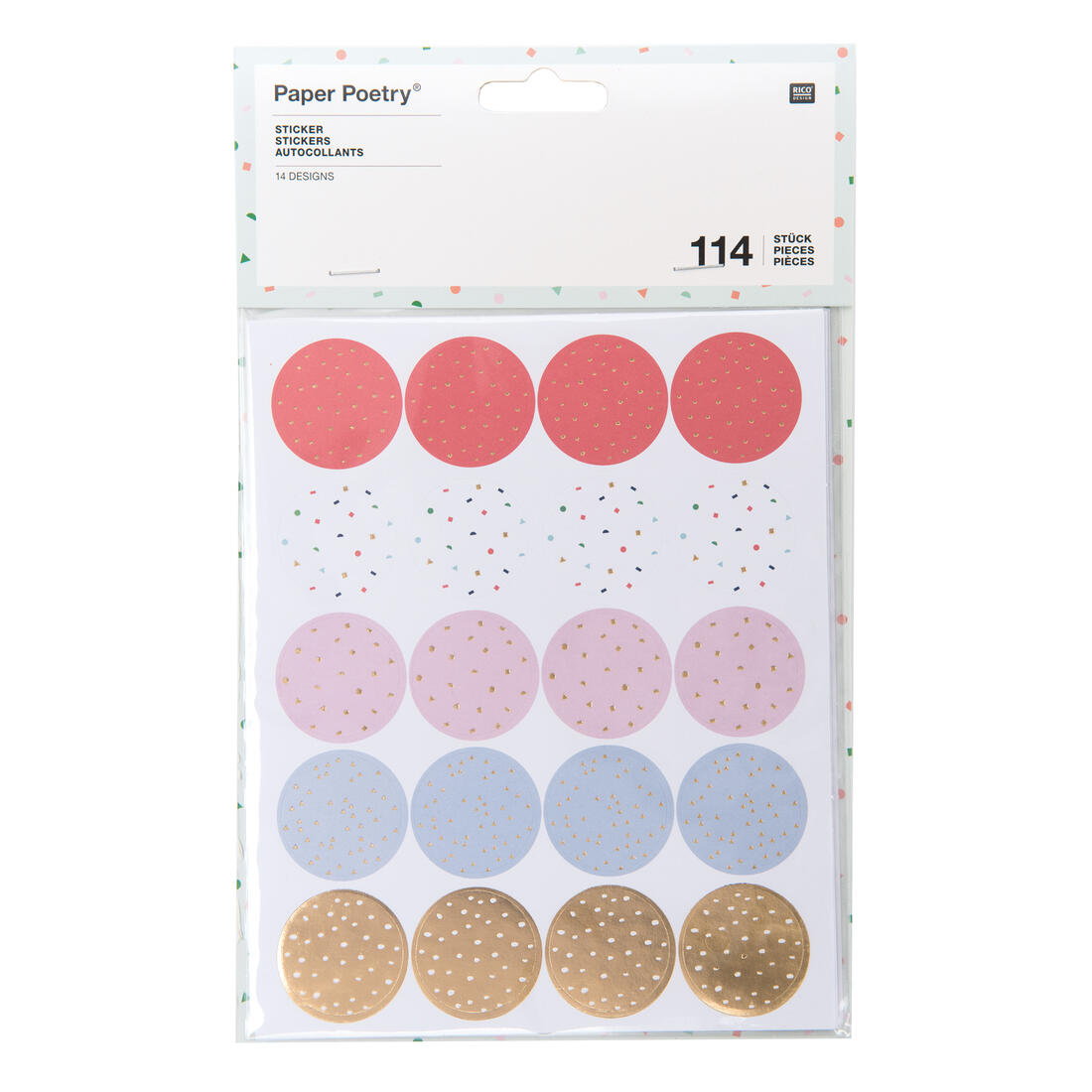 Rico Tropical Stickerset 114 stuks confetti Rico Tropical Stickerset 114 stuks confetti
