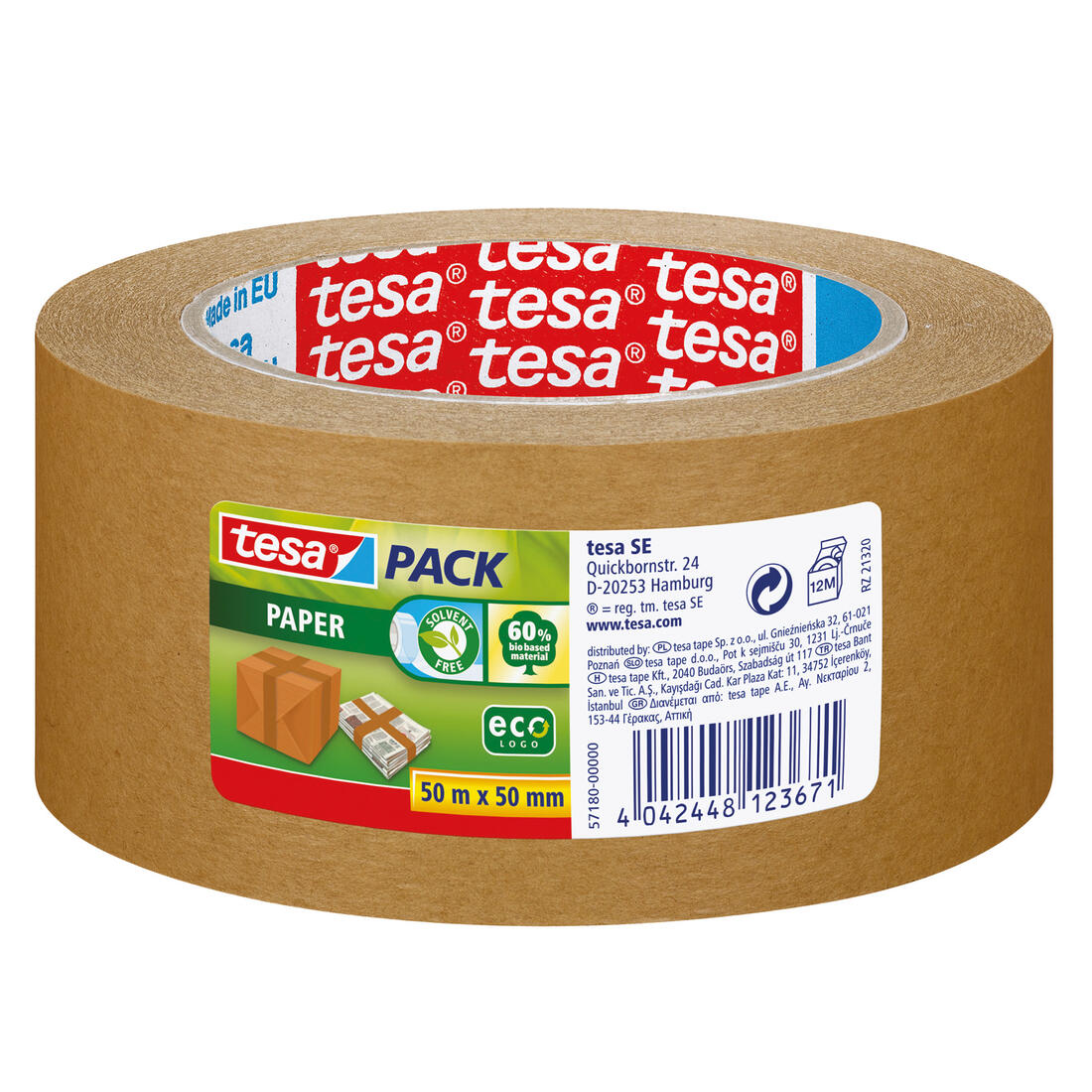 Tape Eco papier 50 mm breed 50 m