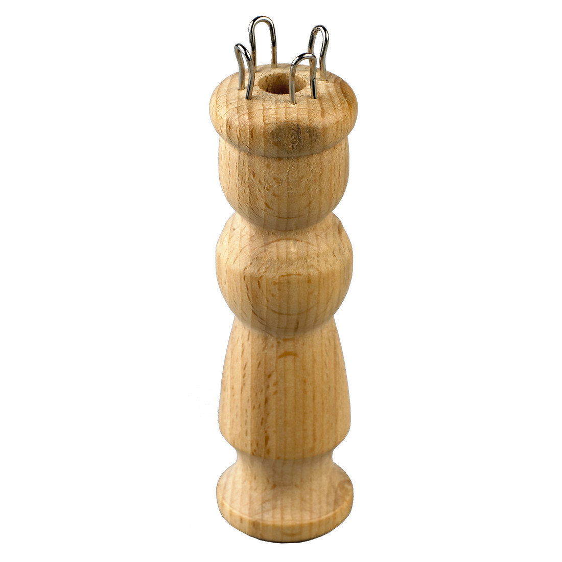 Houten punnikpopje met 4 pinnen