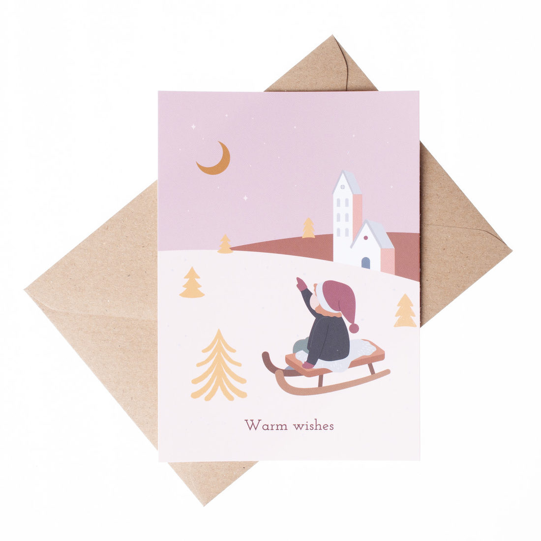 Wenskaart - Warm Wishes Wenskaart - Warm Wishes