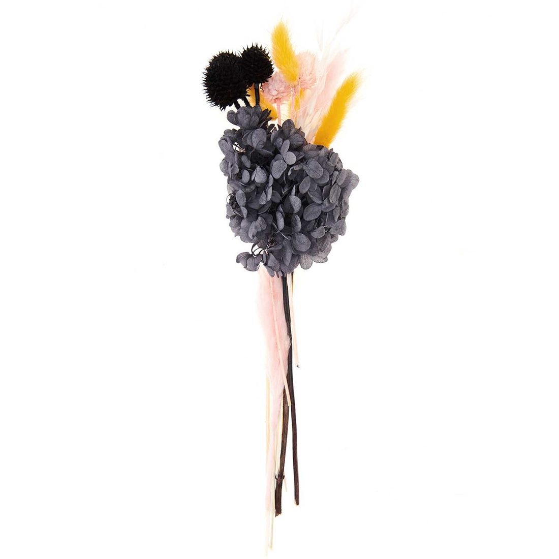 Droogbloemen mix 30 cm naturel zwart Droogbloemen mix 30 cm naturel zwart