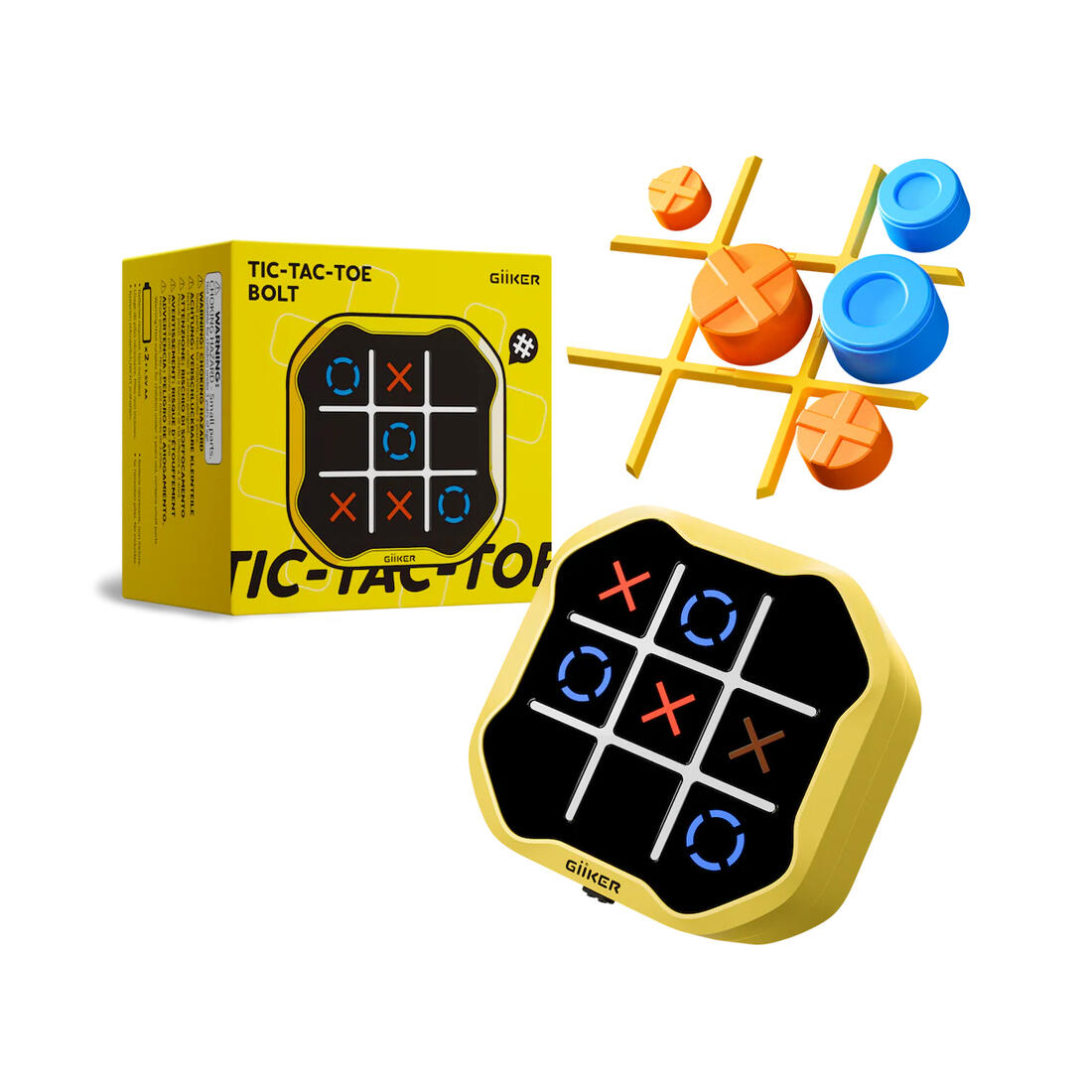 GiiKER Infinite Tic-Tac-Toe Bolt yellow 3+