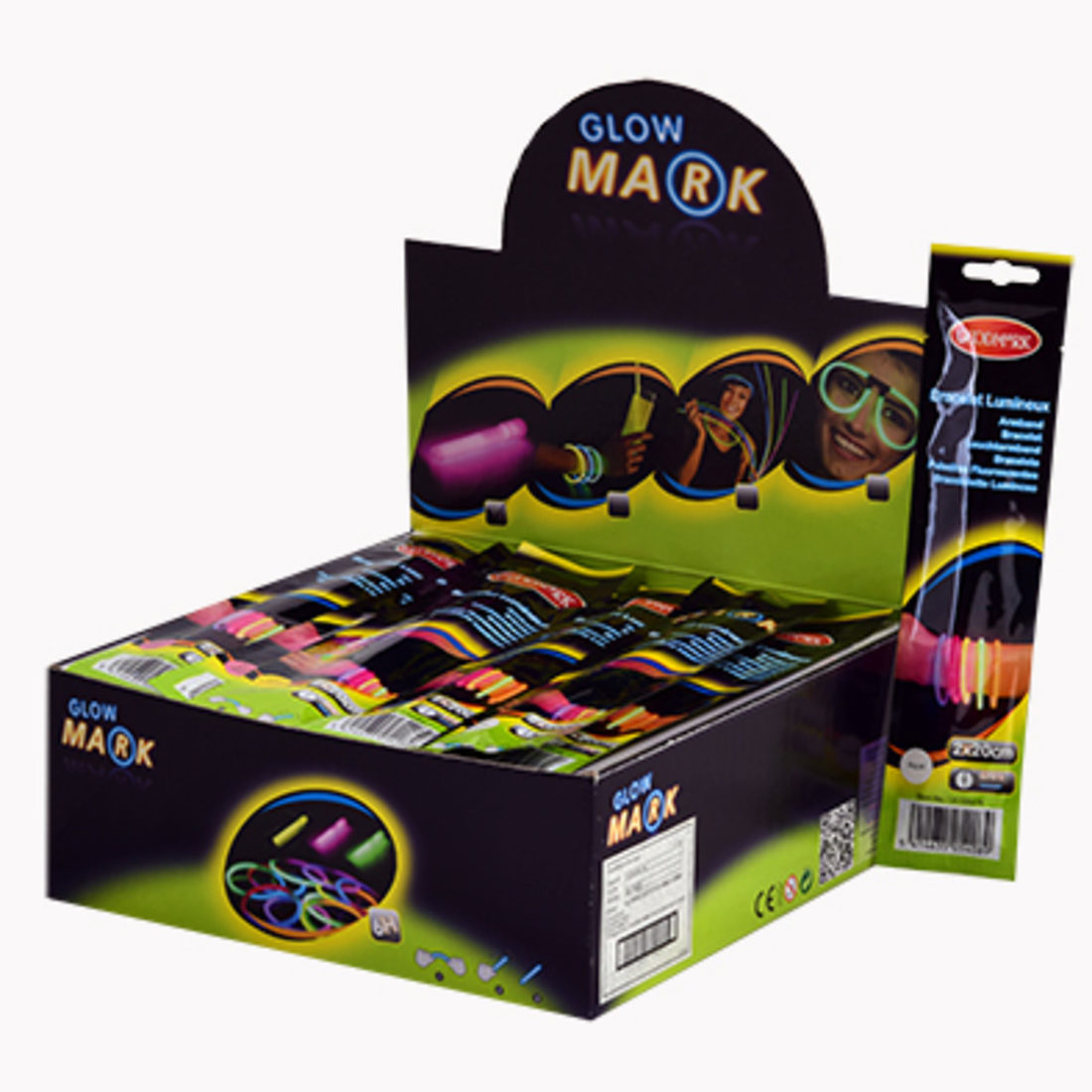 Breeklichtjes armbanden 20 cm 2 stuks Breeklichtjes armbanden 20 cm 2 stuks