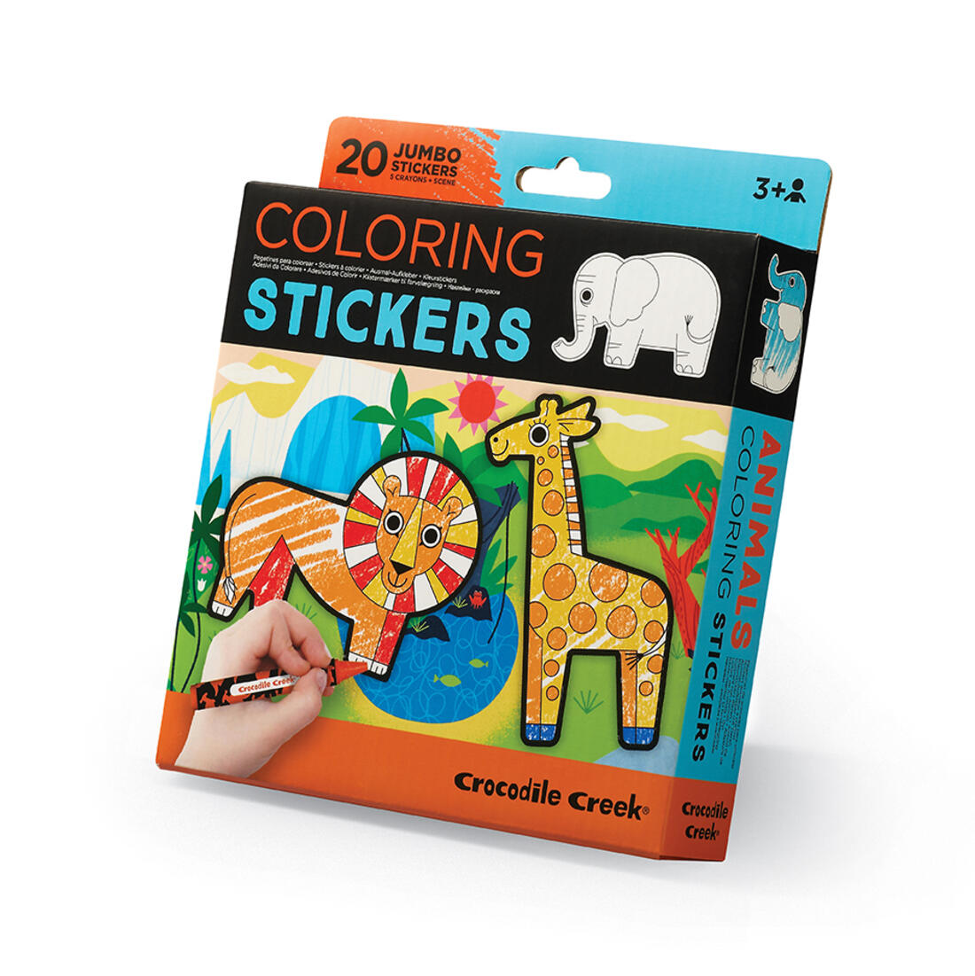 Coloring sticker set - Dieren 3+