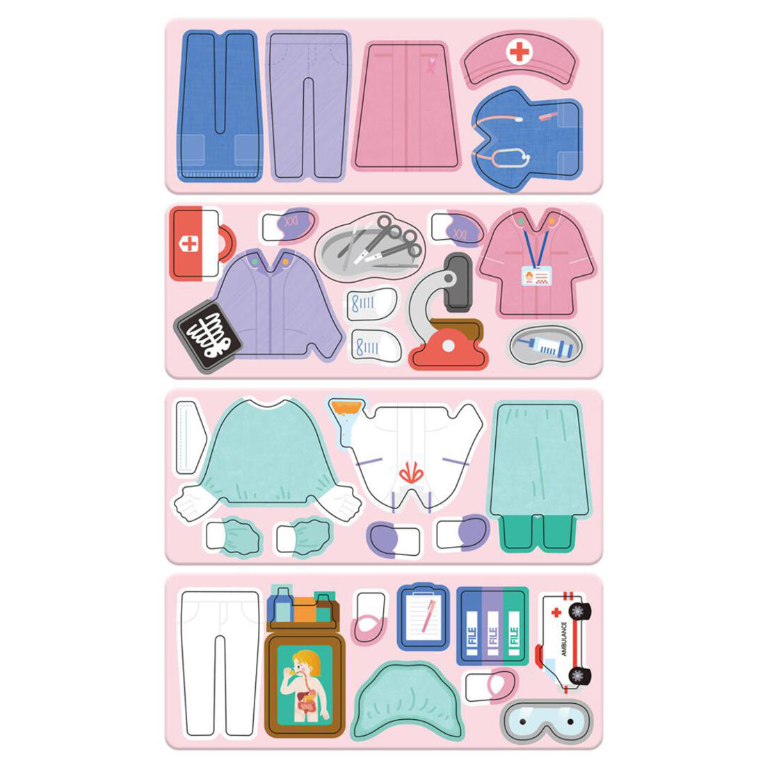 Magnetische reisbox puzzelspel dokter 3+ Magnetische reisbox puzzelspel dokter 3+