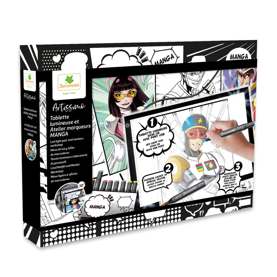 Artissimo - Lichttablet en markers workshop Manga 10+