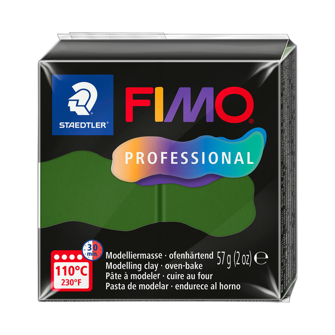 Fimo Professional 57 g bladgroen