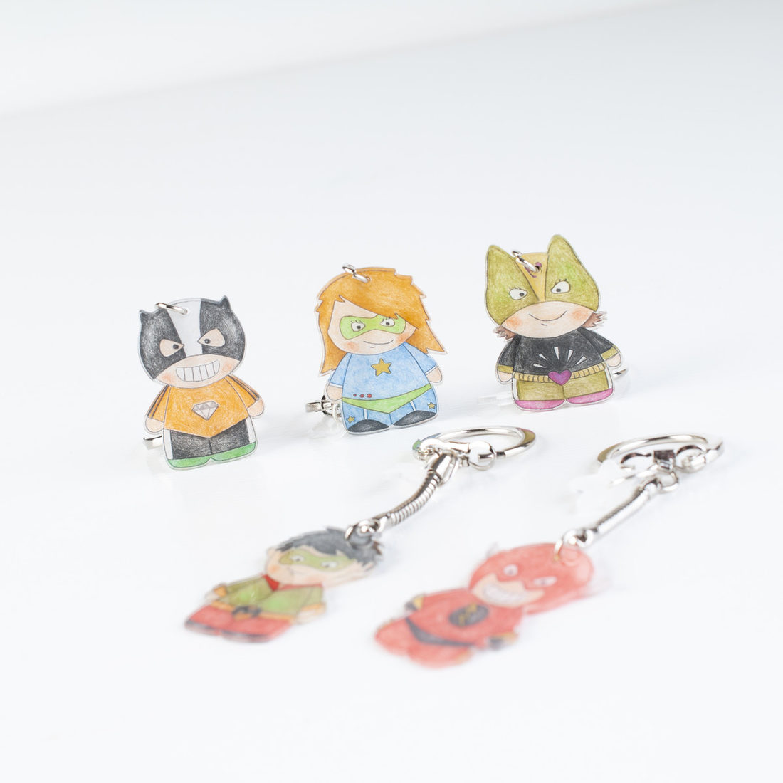 Creapakket Superhelden sleutelhangers Creapakket Superhelden sleutelhangers