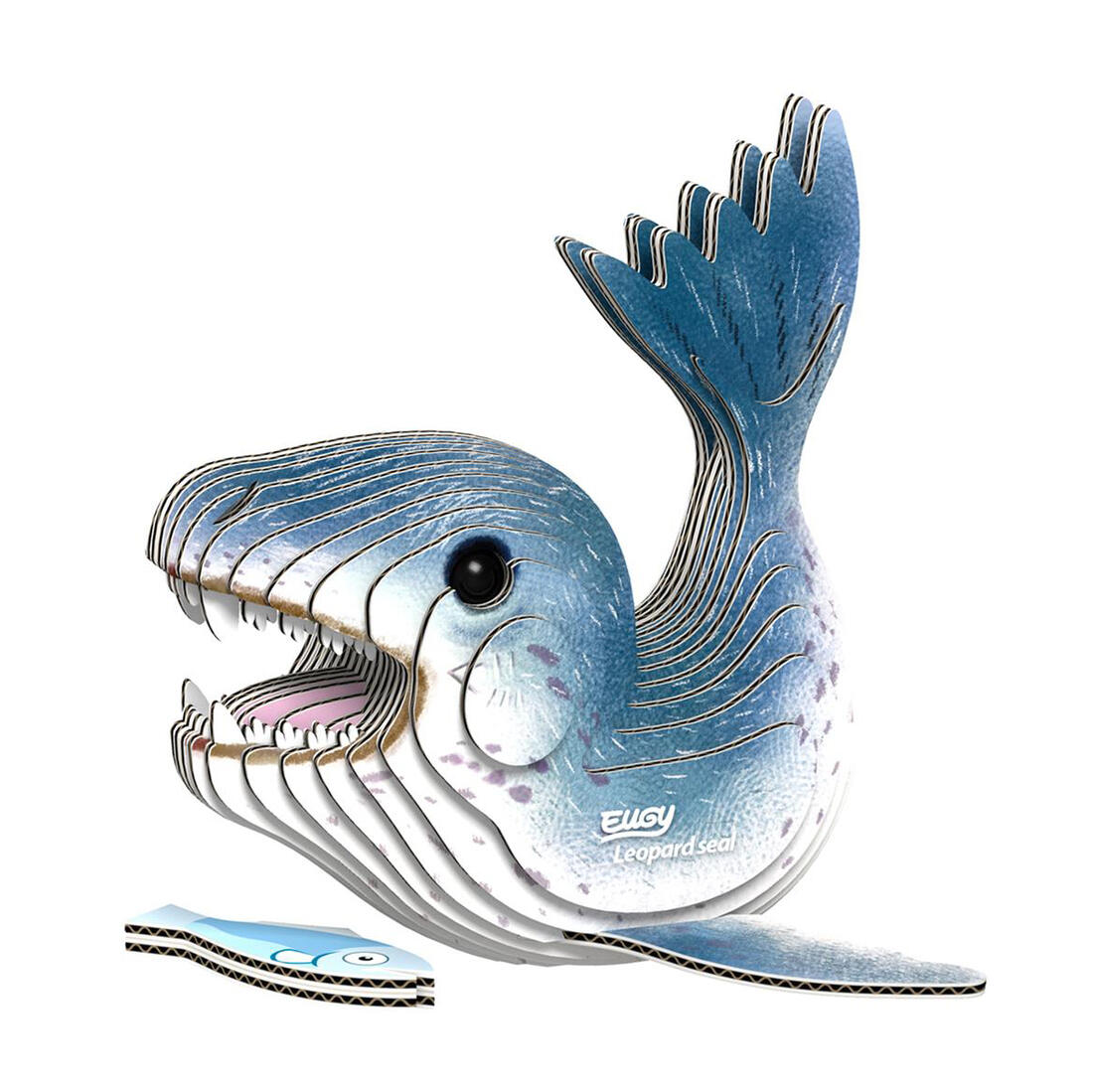 Eugy 3D karton zeedier - zeeluipaard