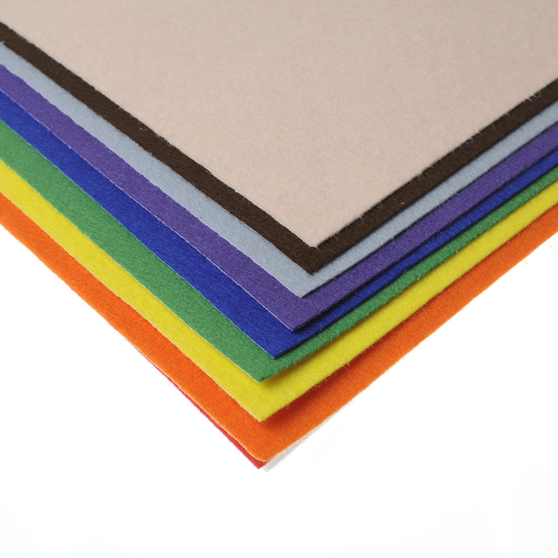 Vilt dun 20 x 30 cm zelfklevend 10 stuks ass. basis Vilt dun 20 x 30 cm zelfklevend 10 stuks ass. basis