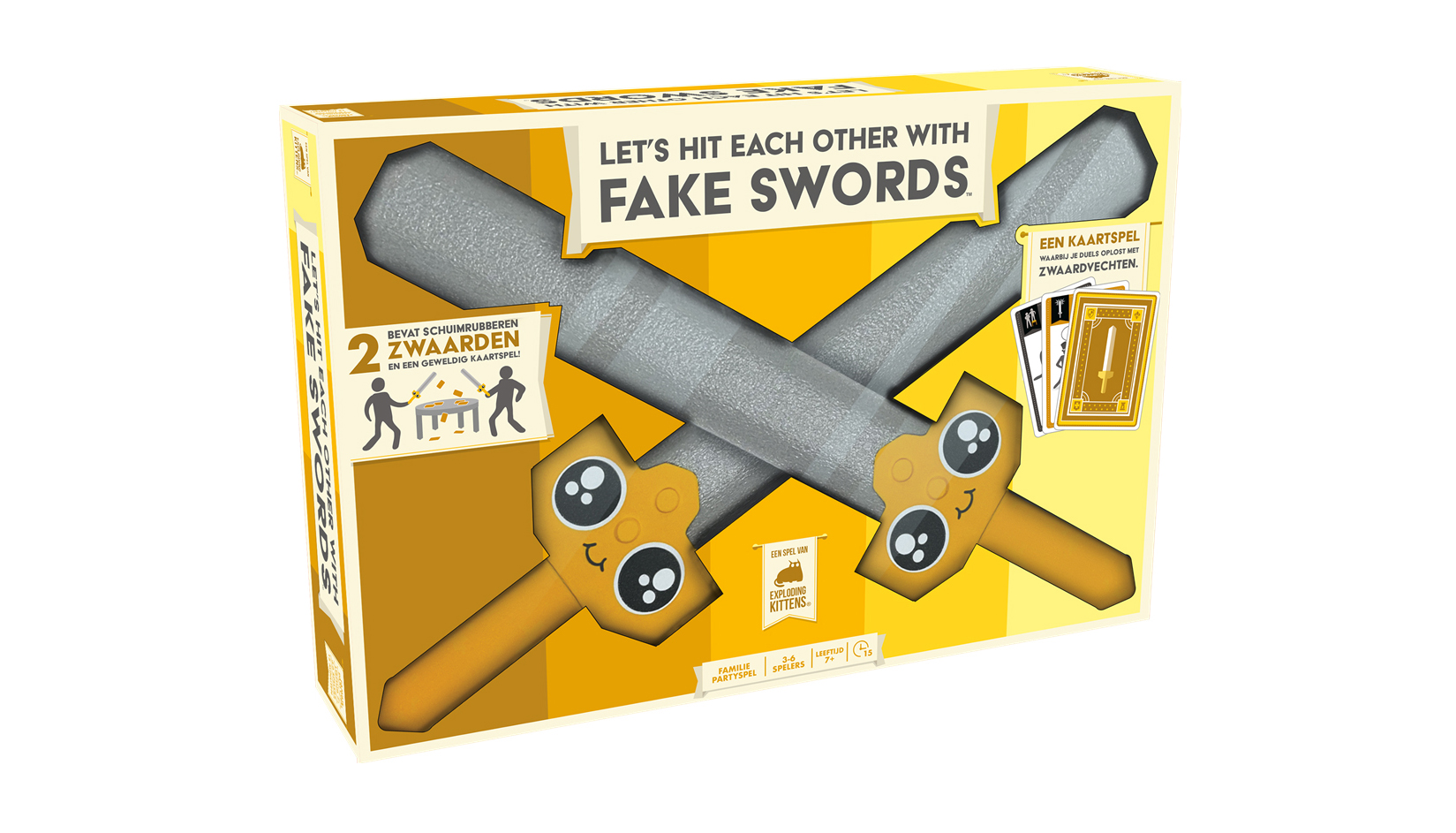 Let's hit each other with fake swords