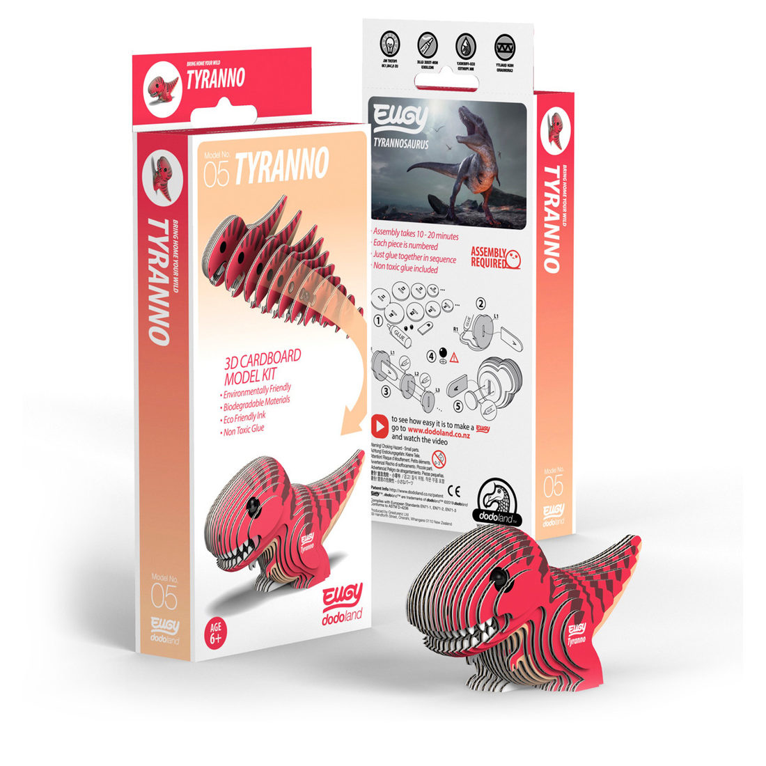 Eugy 3D karton prehistorie - tyranno