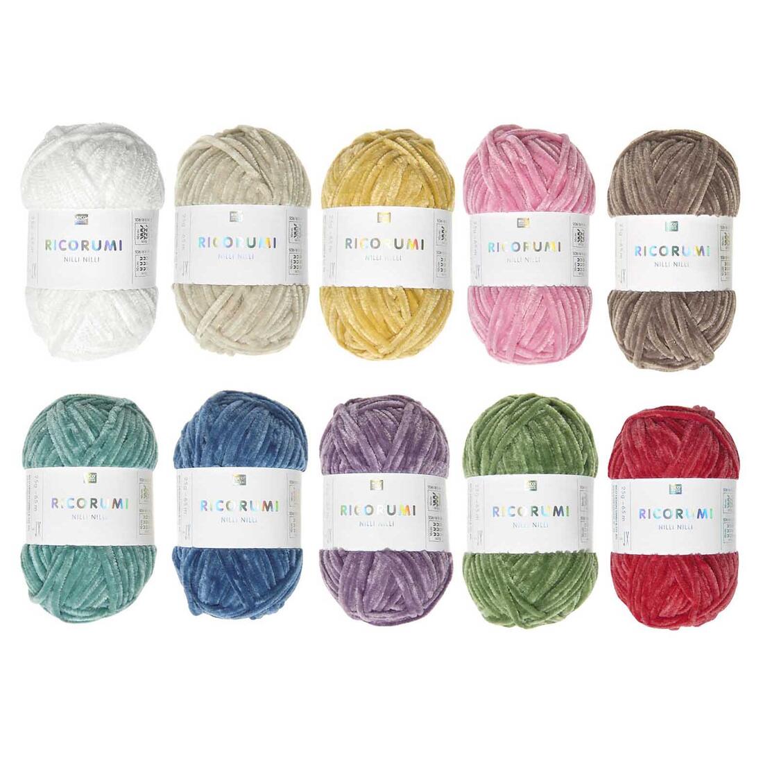 Ricorumi chenille haakgaren 10 x 25 g regenboog 