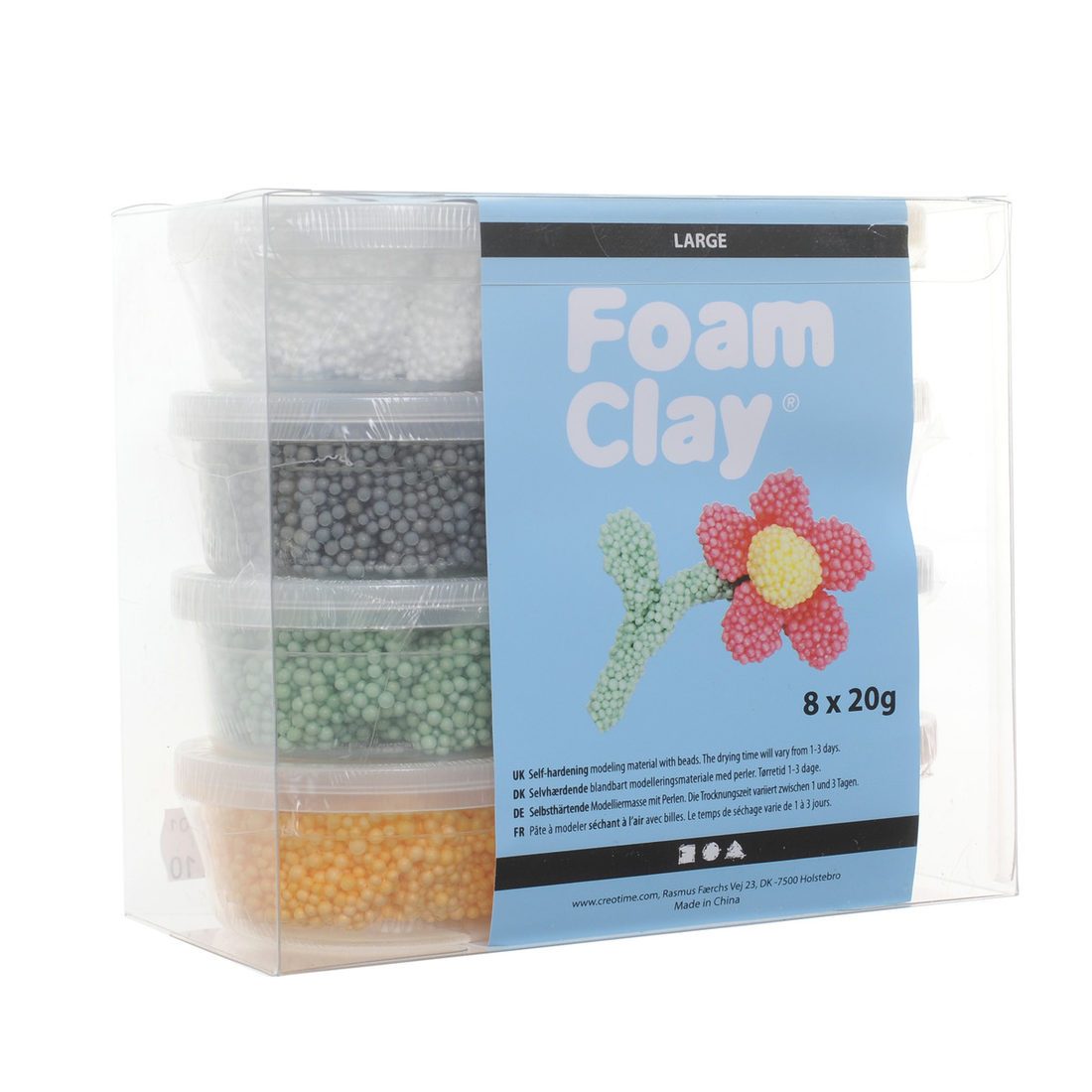 Foam Clay Large 8 x 20 g assortiment Foam Clay Large 8 x 20 g assortiment
