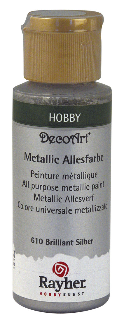 Metallic verf 59 ml briljant zilver