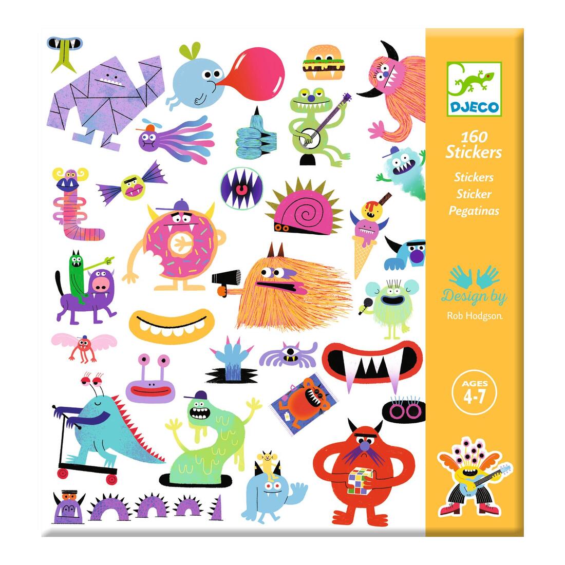 Djeco stickers monsters 4-7 jaar Djeco stickers monsters 4-7 jaar