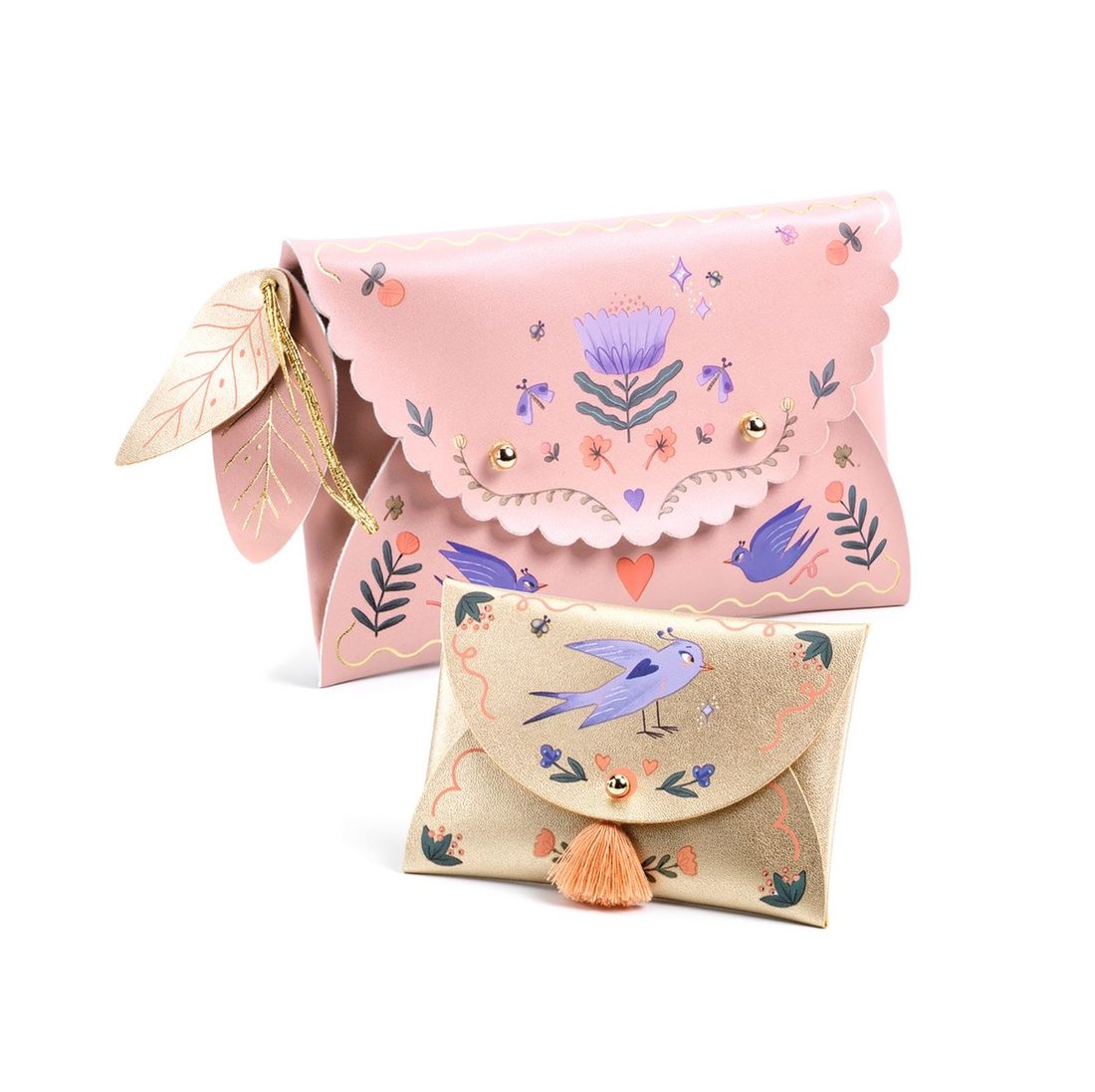 Djeco DIY tasjes Sweet Fashionista 2 stuks +6 jaar Djeco DIY tasjes Sweet Fashionista 2 stuks +6 jaar