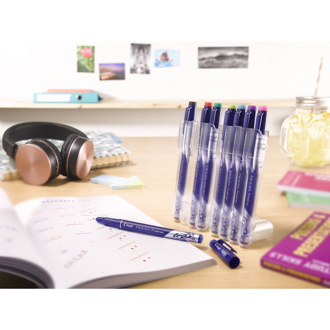 Pilot Frixion fineliner 8 stuks Pilot Frixion fineliner 8 stuks