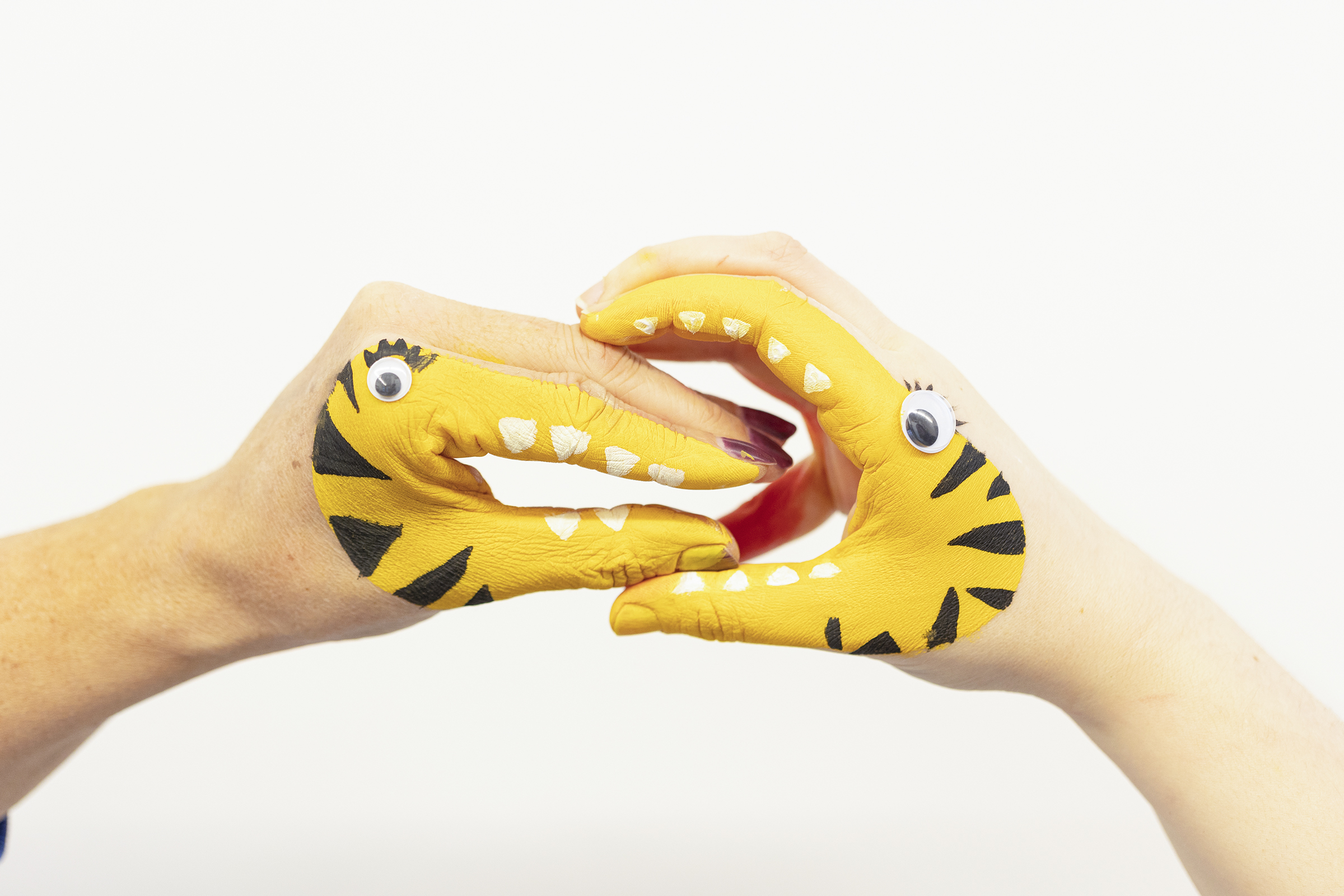 Handdieren schminken