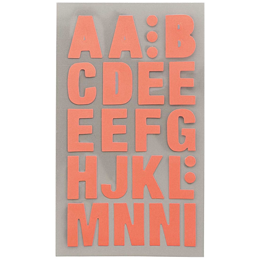 Stickers alfabet oranje