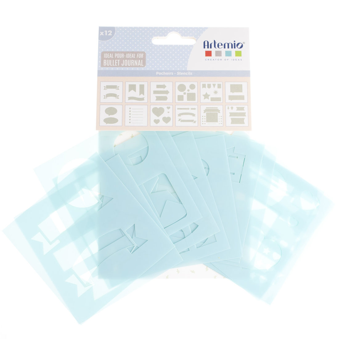 Sjablonen voor handlettering 12 stuks Sjablonen voor handlettering 12 stuks