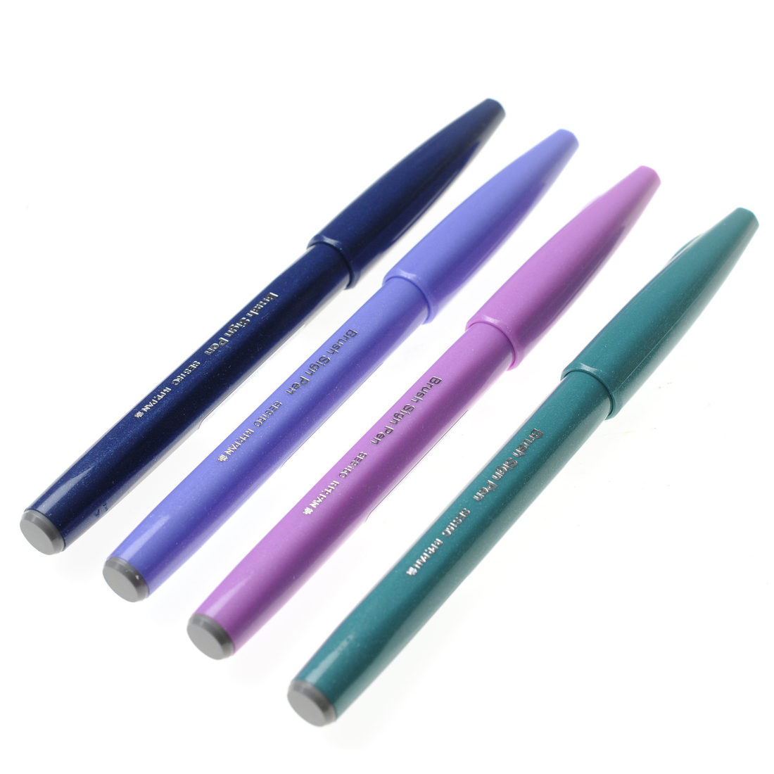 Pentel Brush Sign Pen set 4 stuks berry Pentel Brush Sign Pen set 4 stuks berry
