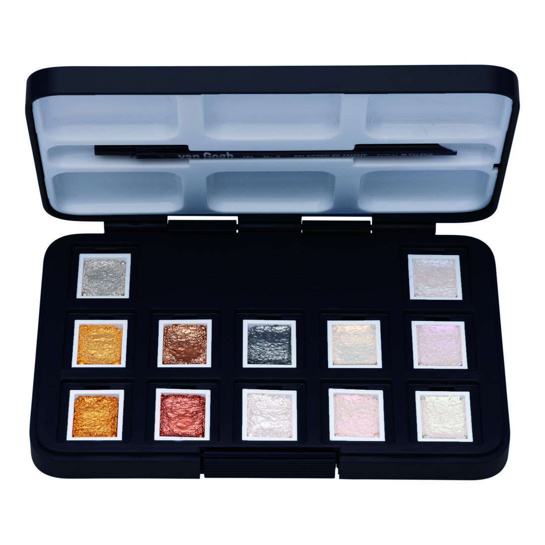 Van Gogh aquarelverf pocketbox 12 kleuren metallic