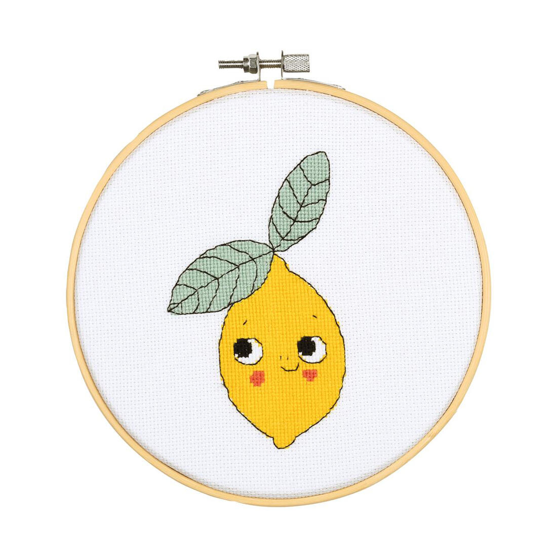 Borduurset Eva Mouton citroen