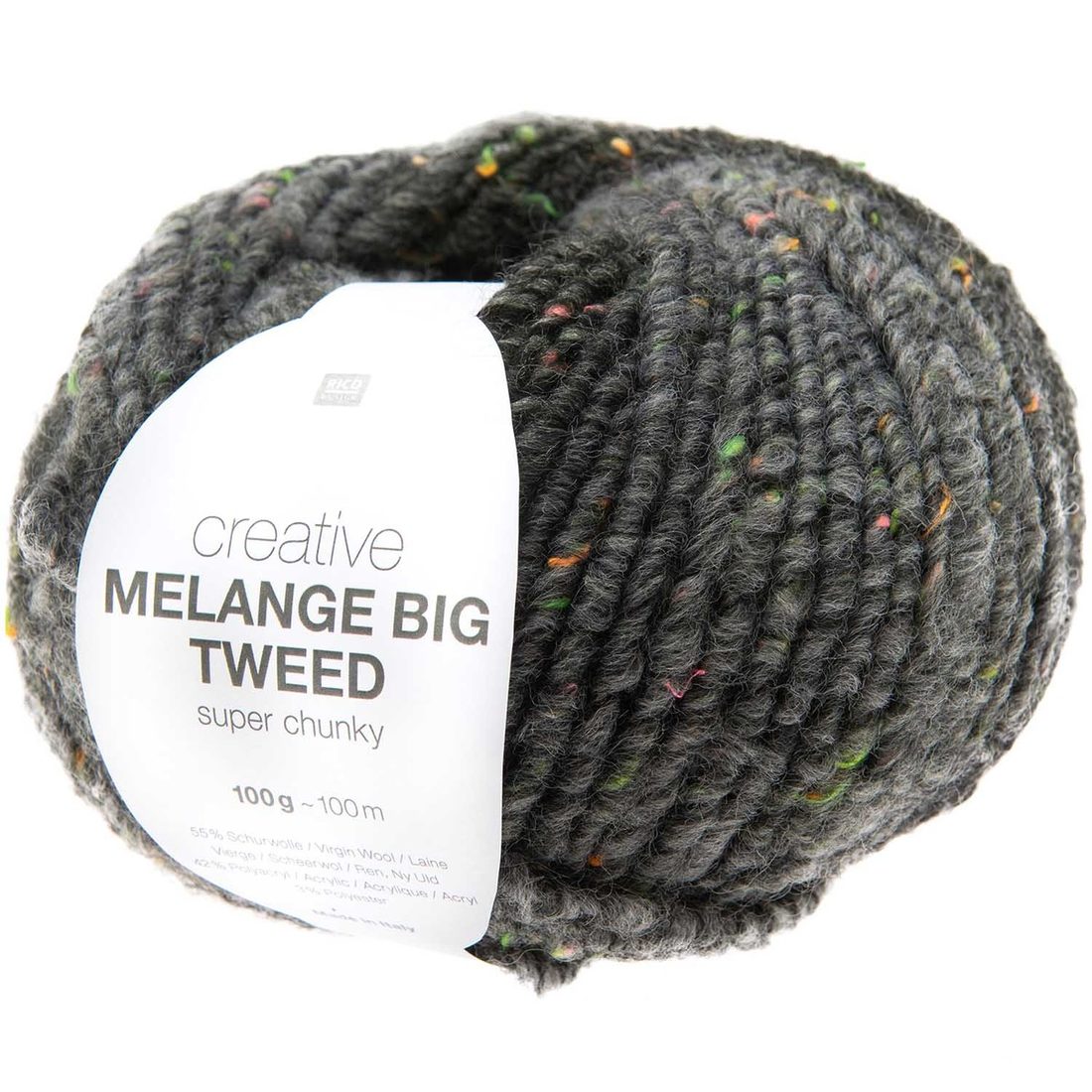 Creative Melange Big Tweed 100 g zwart