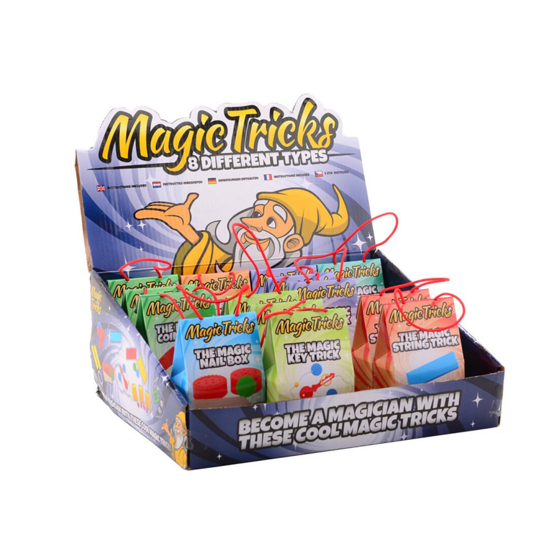 Schenkspeelgoed - Goocheltrucje (assortiment van 8)