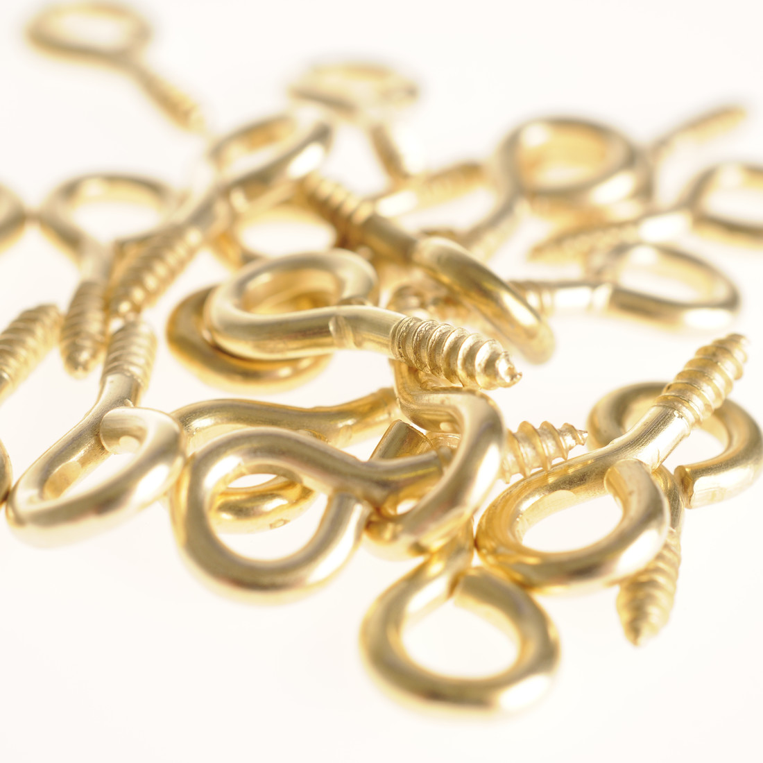 Ringschroeven 12 x 5 mm 24 stuks messing Ringschroeven 12 x 5 mm 24 stuks messing