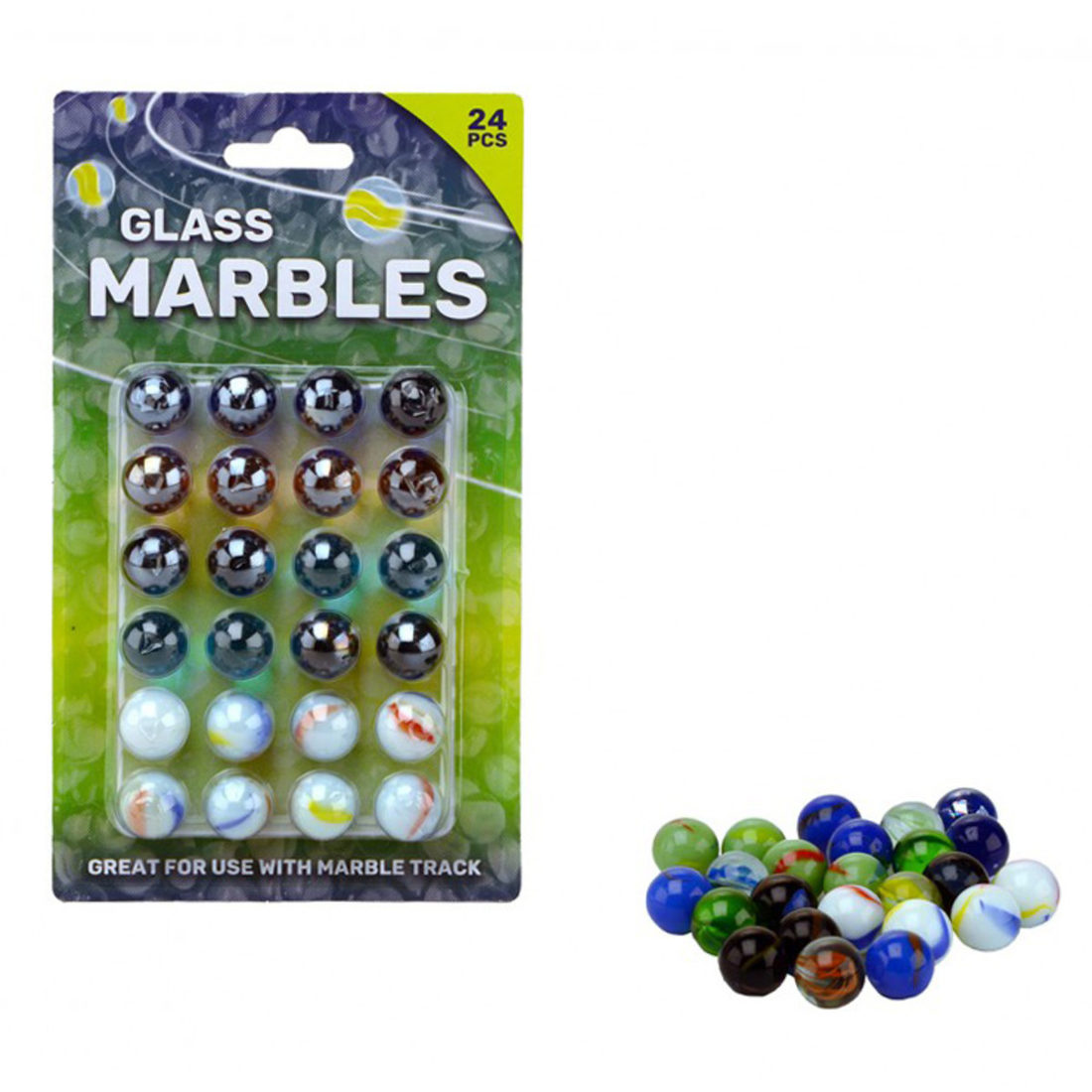 Schenkspeelgoed - Knikkers 16 mm 24 stuks