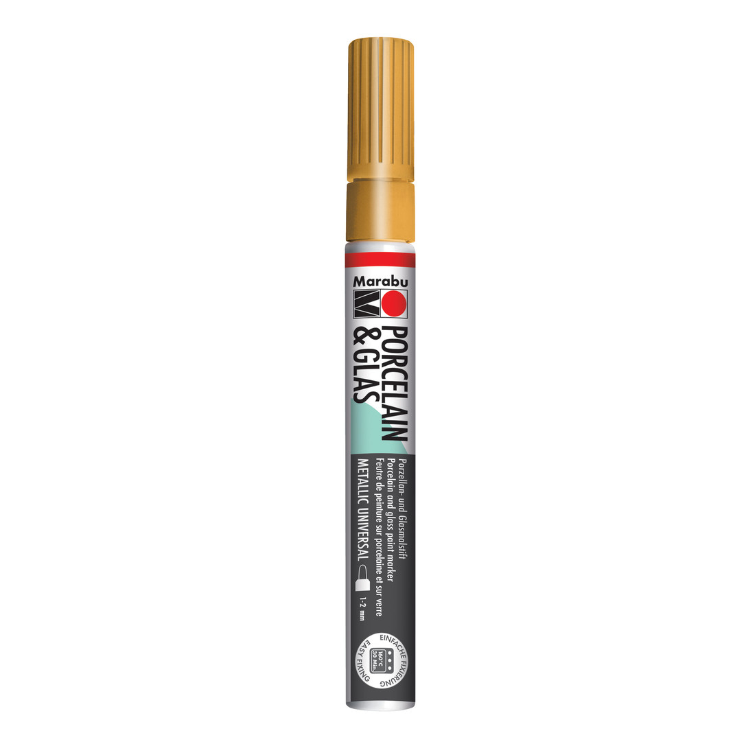 Marabu porselein- en glasstift 1-2 mm goud