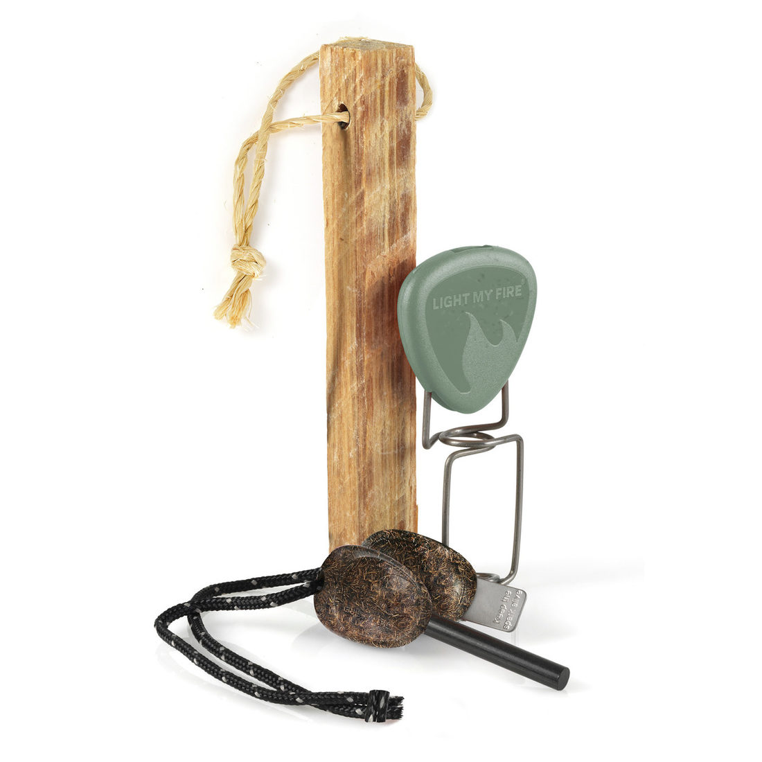 FireLighting Kit BIO met vuurmaker en vuurvork