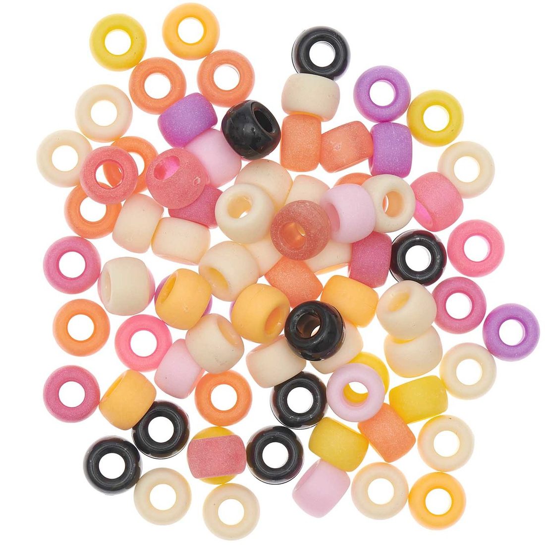 Ponii Beads Kralen 9 x 6 mm 80 stuks mix Ponii Beads Kralen 9 x 6 mm 80 stuks mix