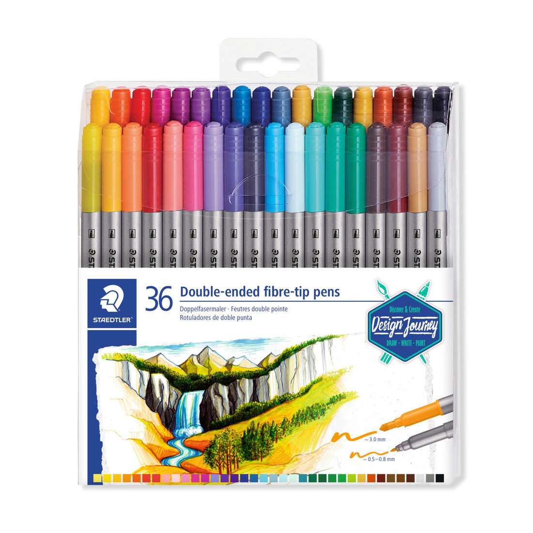 Staedtler viltstift duo 36 stuks